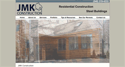 Desktop Screenshot of jmk-construction.com